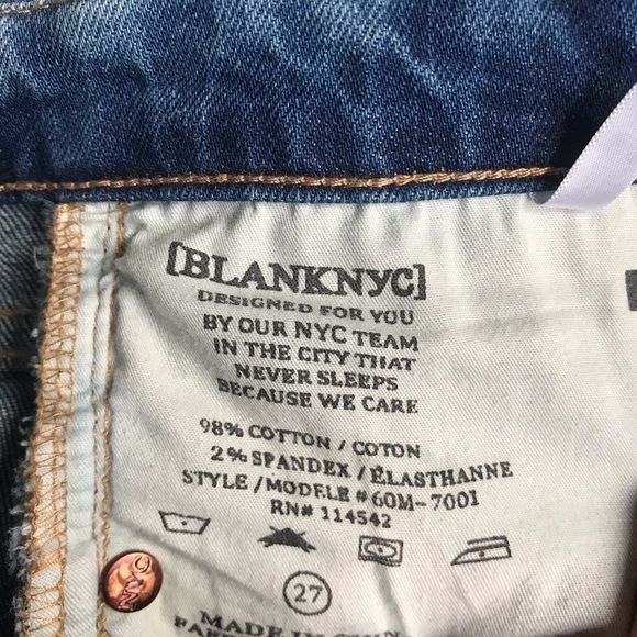 Blanknyc Denim Destructed Skinny Jeans Sz 27 - Picture 6 of 10